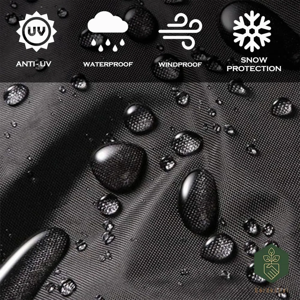 Patio Umbrella Cover Waterproof with Zipper Rod, 420D Oxford for 11-13 Feet Cantilever Umbrellas - Image 4